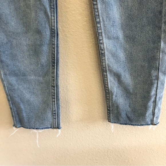 Princess Polly Button Fly Raw Hem High Waist Jeans Size 0/EU 32 - Picture 3 of 12